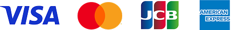 VISA、マスター、JCB、アメリカンエクスプレス